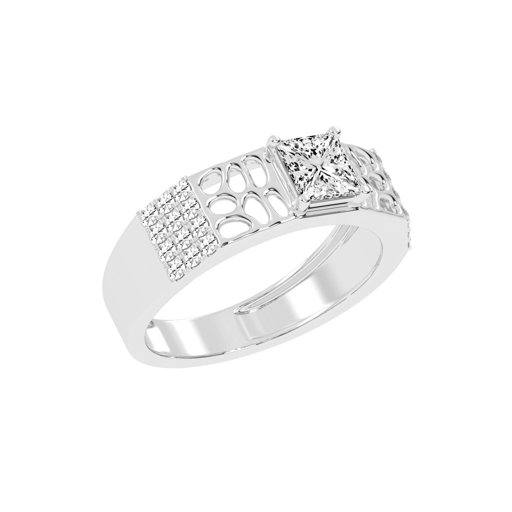 1.50Ct Princess Shape Solitaire