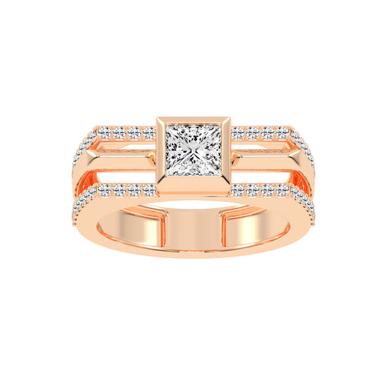 1.50Ct Princess Shape Solitaire
