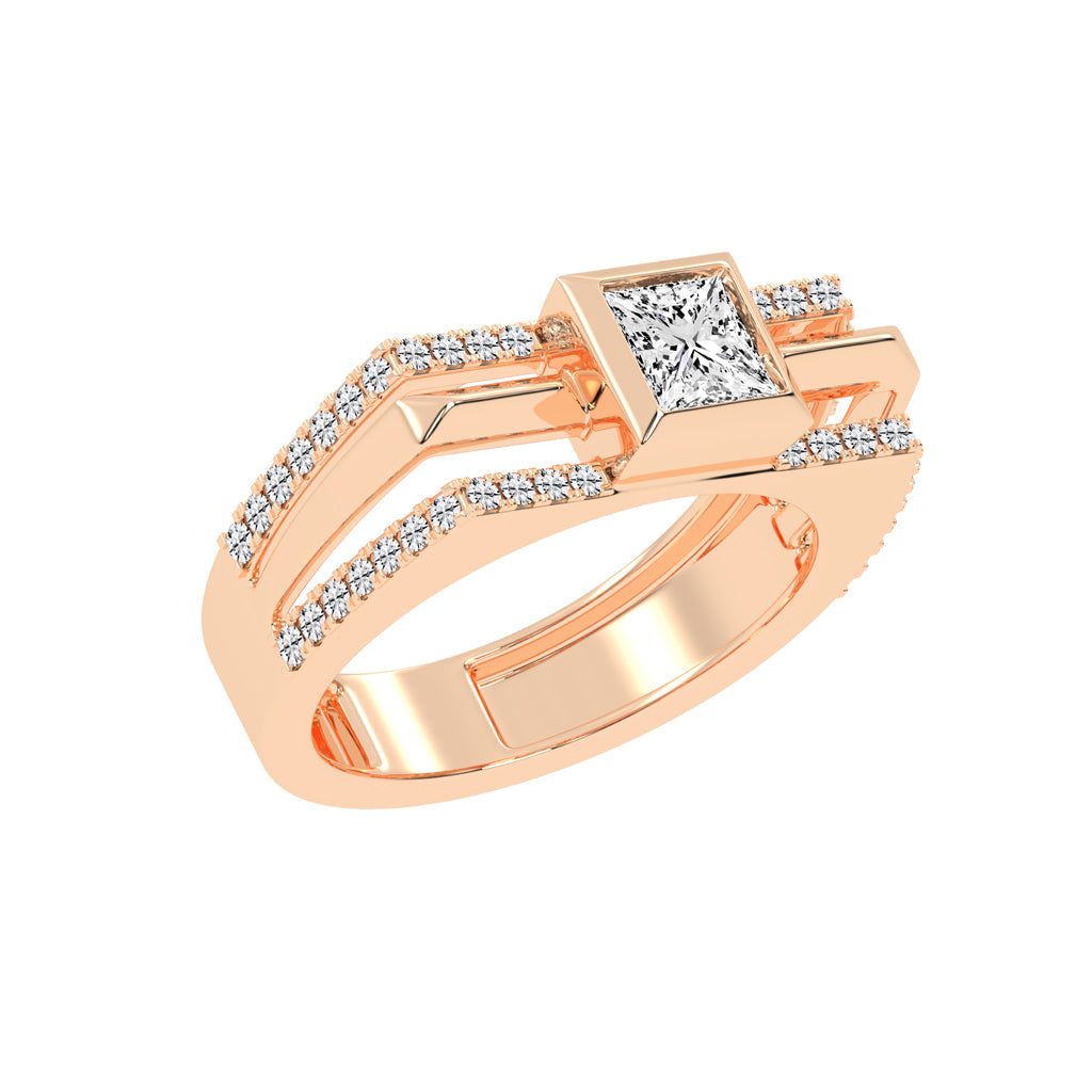 1.50Ct Princess Shape Solitaire