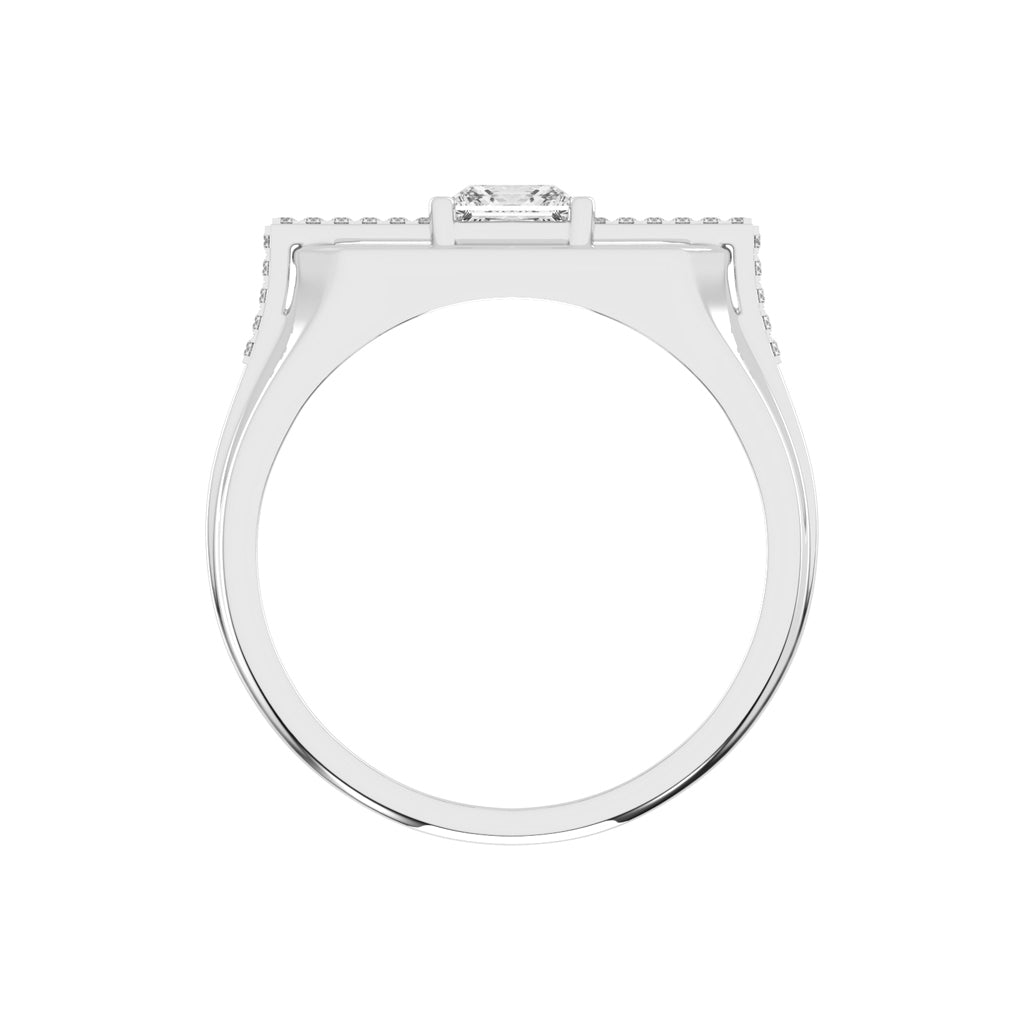 1.25Ct Princess cut Graceful Solitaire