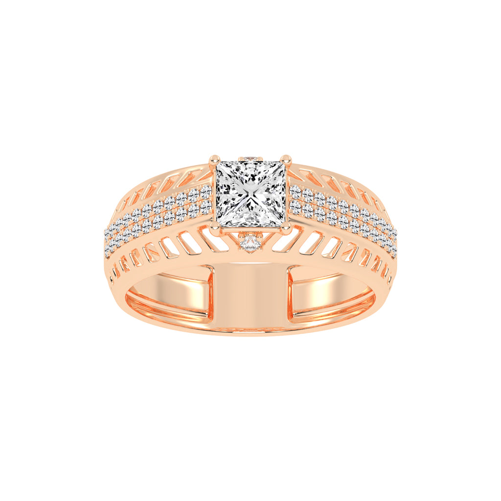 1.25Ct Princess Cut Solitaire