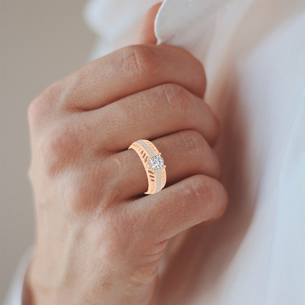 1.25Ct Princess Cut Solitaire