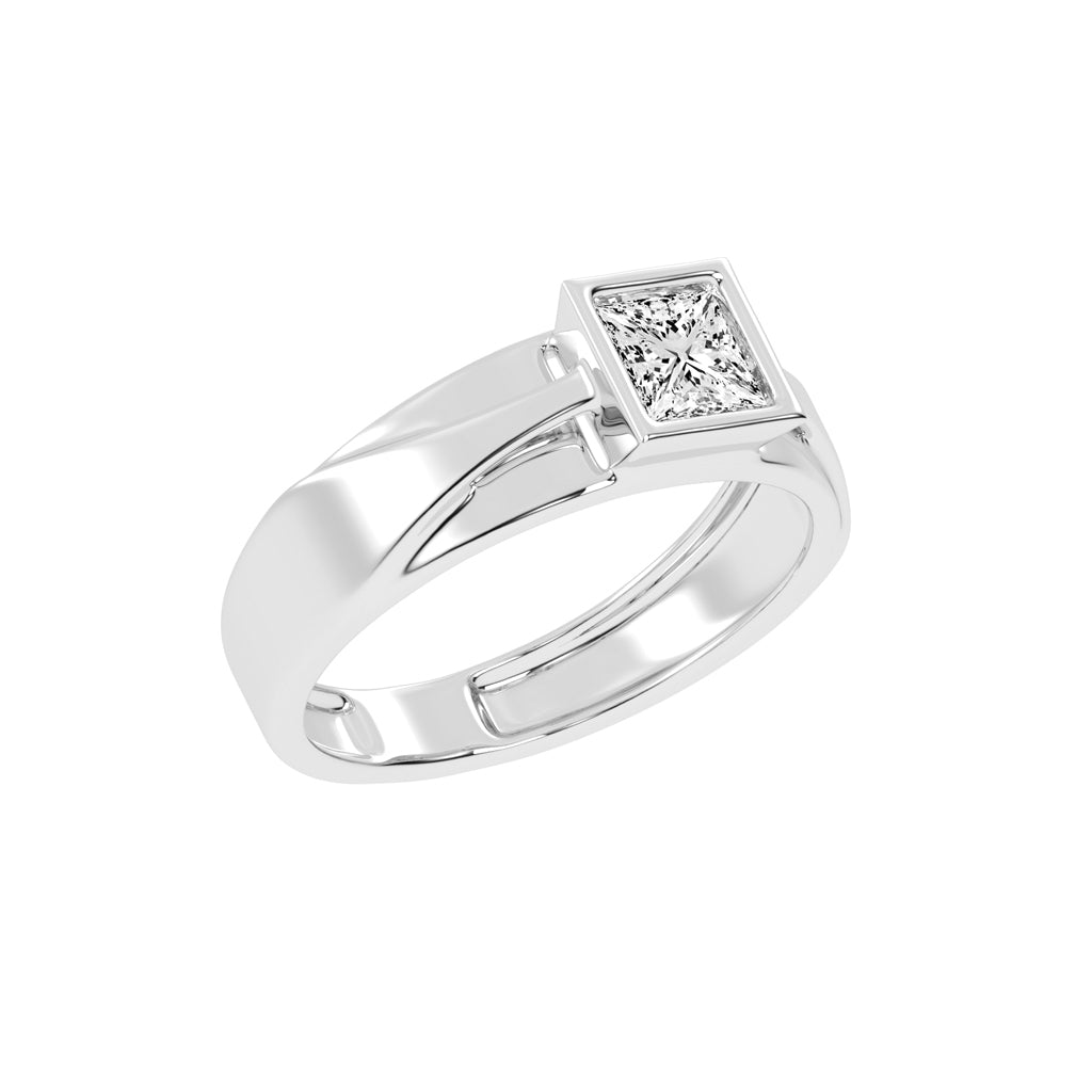 1.00Ct Princess Shape Solitaire