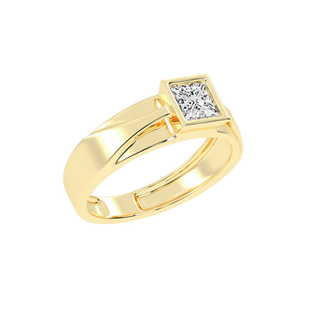 1.00Ct Princess Shape Solitaire
