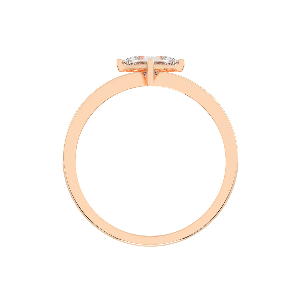 1.00Ct Princess Shape Solitaire