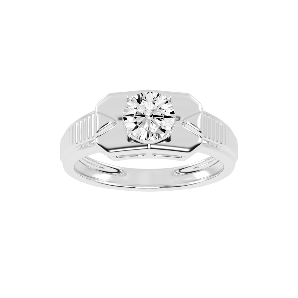 1.00Ct Round Shape Solitaire