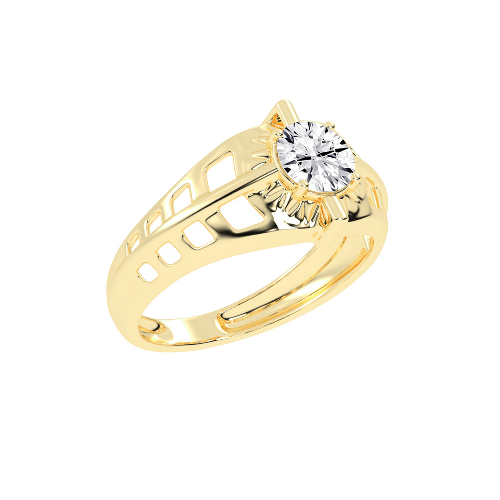 Luxe Vertex 1.00Ct Round Shape Solitaire