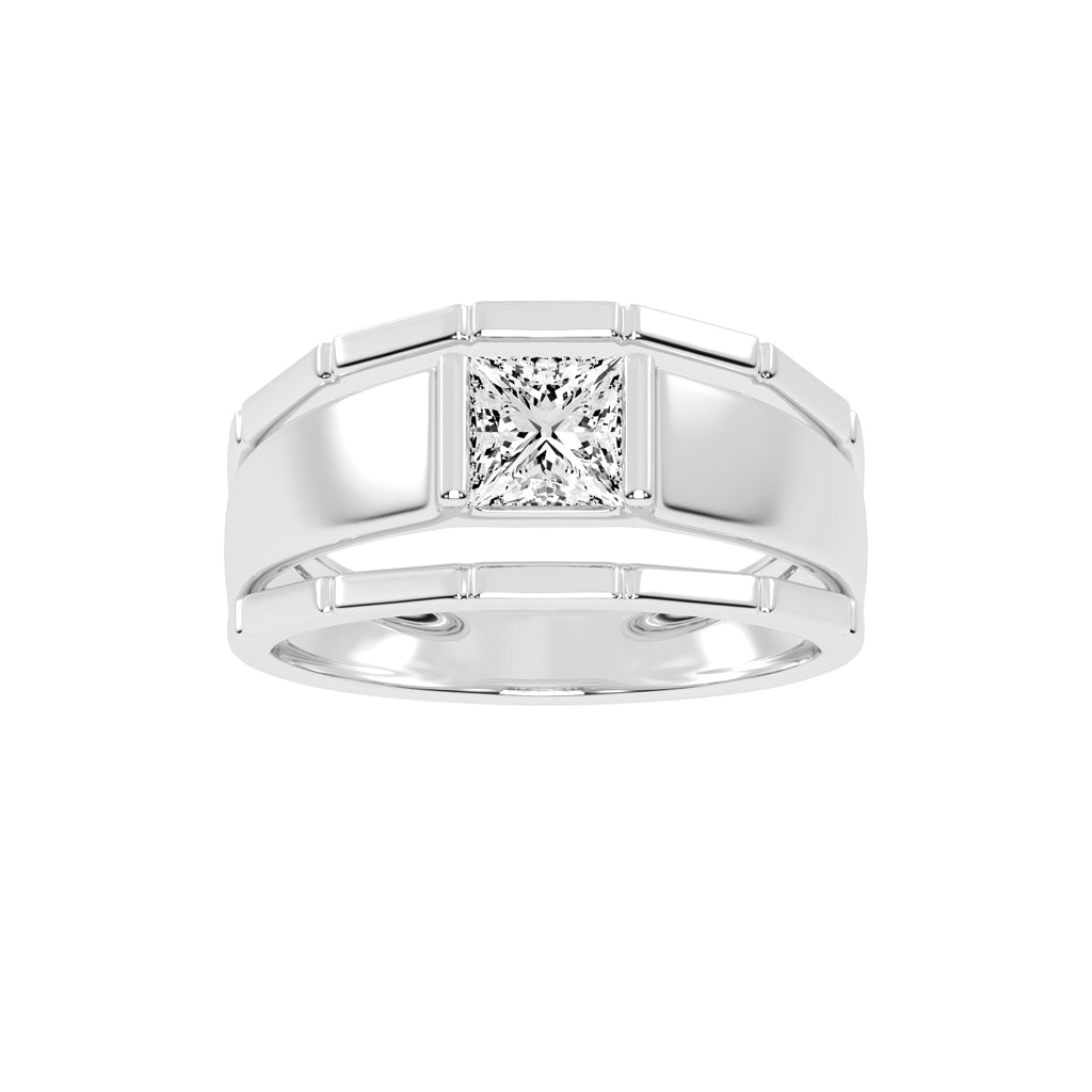 Golden Glow 1.00Ct Princess Shape Diamond