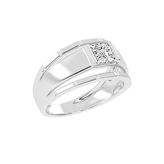 Golden Glow 1.00Ct Princess Shape Diamond