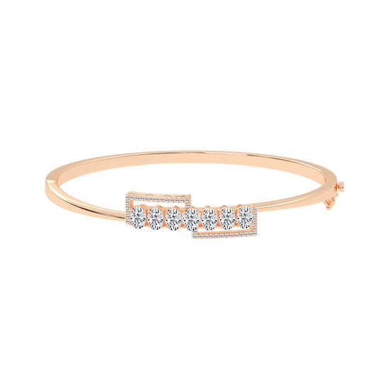 Briona Oval Cut Kada Lab Diamond Bracelet