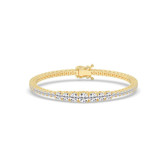 Riona 6Ct Sterling Round Cut Tennis Lab Diamond Bracelet