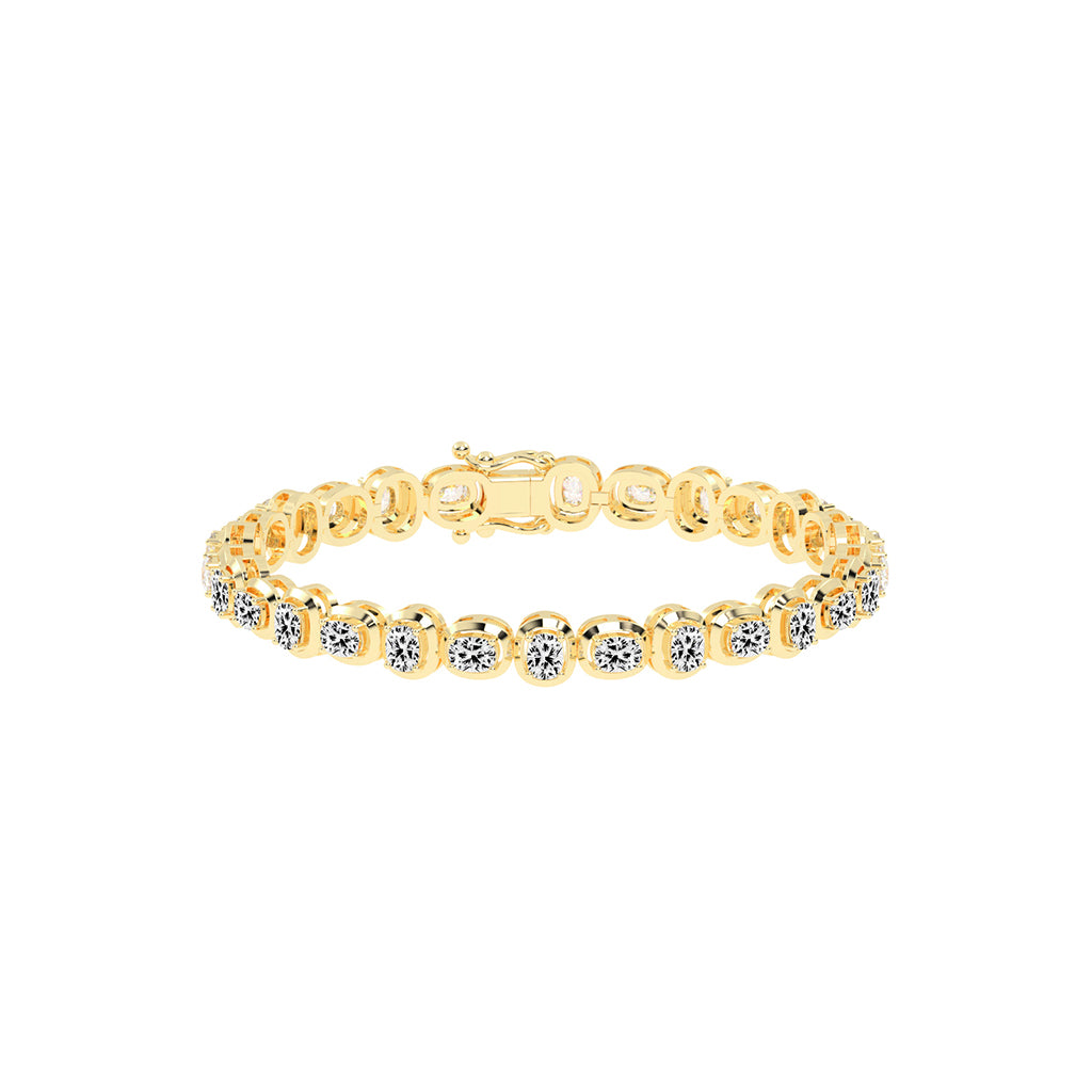 Tyra Cushion Cut Fancy Lab Diamond Bracelet
