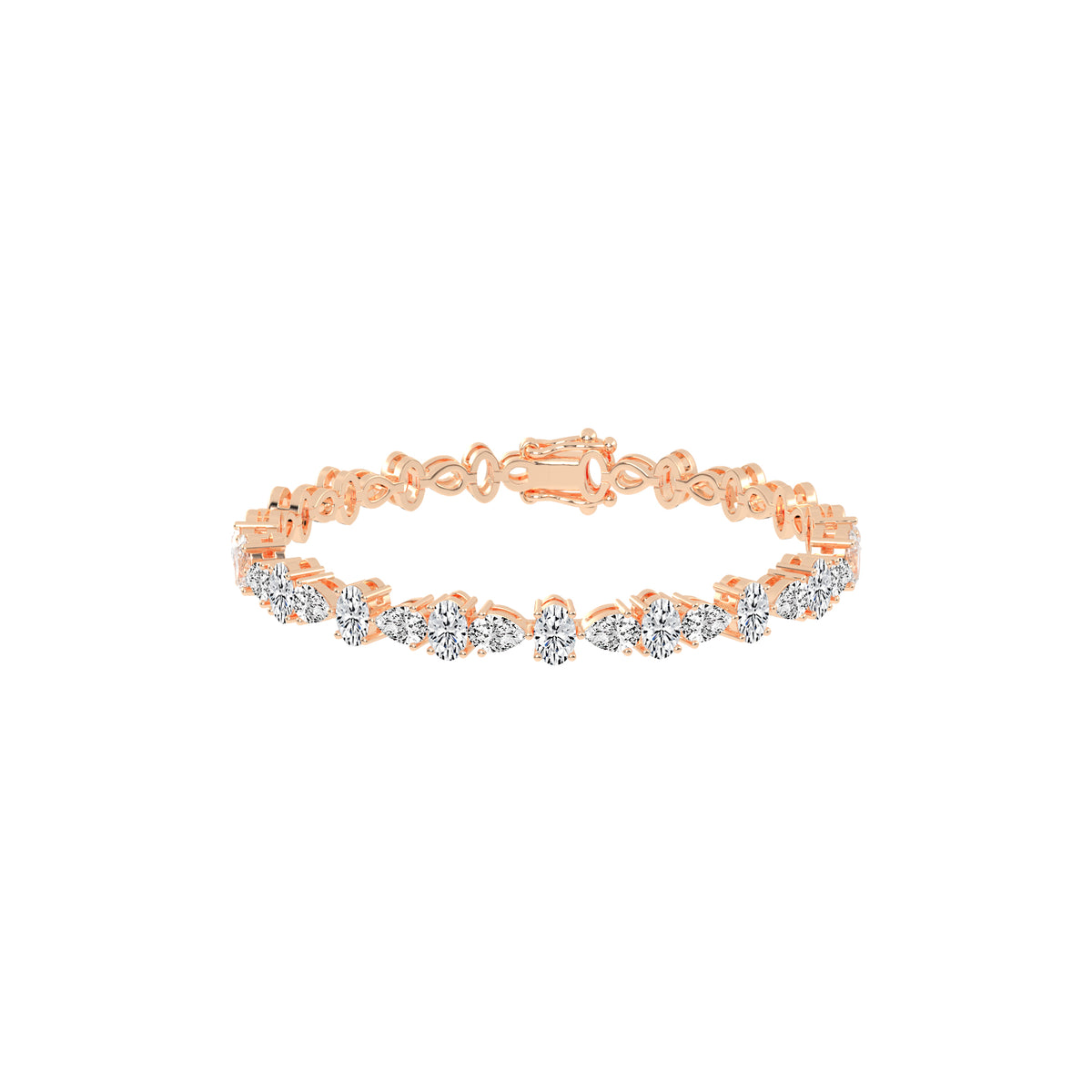 Lyra 5Ct Oval Cut Tennis Lab Diamond Bracelet