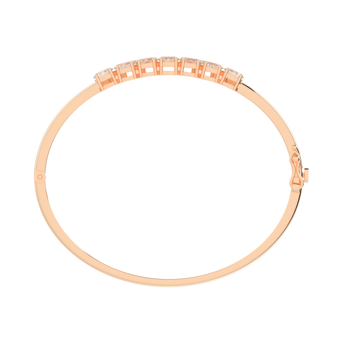 Aeliana 3Ct Split Oval Cut Kada Lab Diamond Bracelet