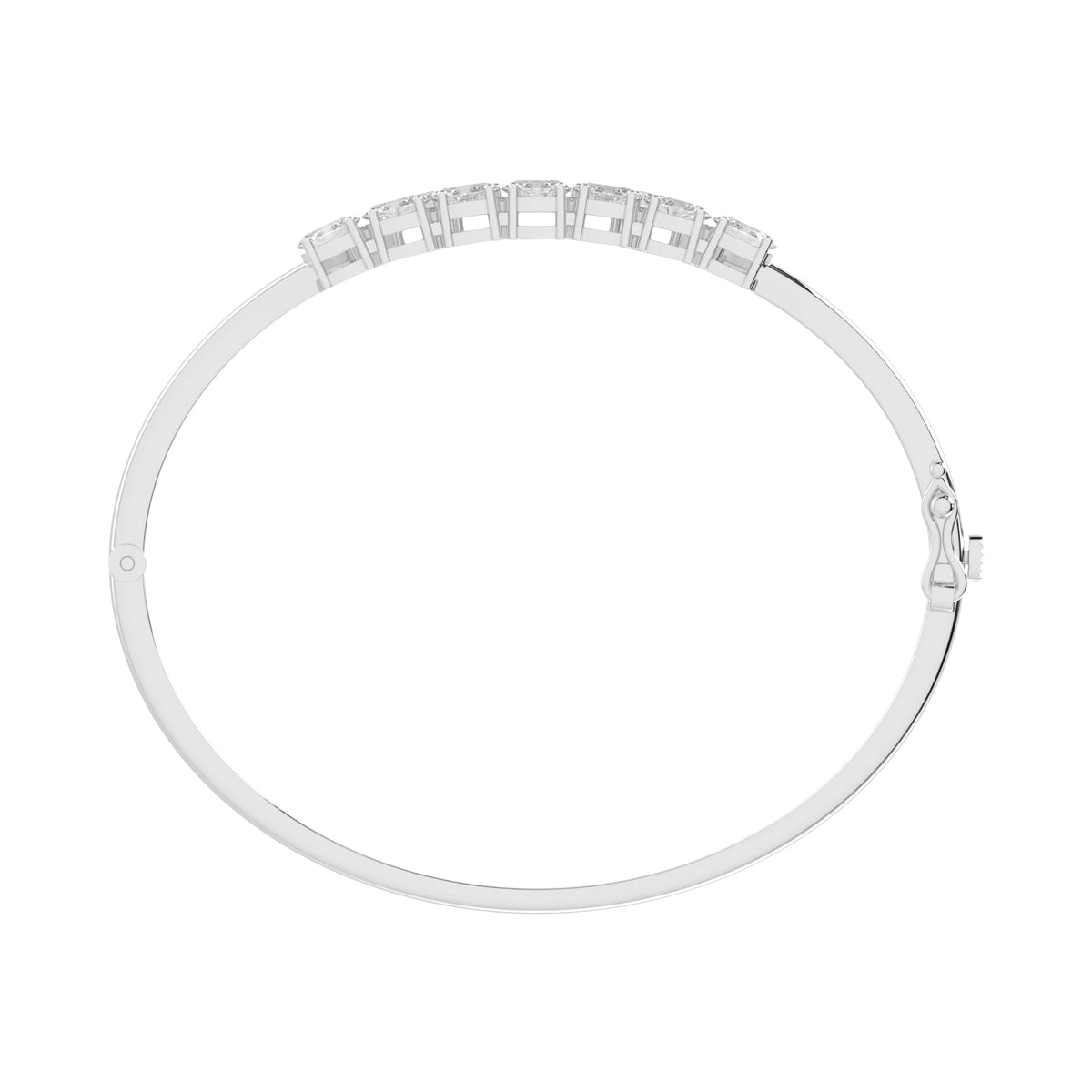 Aeliana 3Ct Split Oval Cut Kada Lab Diamond Bracelet