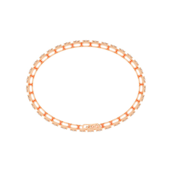 Thalia 2.5Ct Miracle Setting Round Cut Tennis Lab Diamond Bracelet