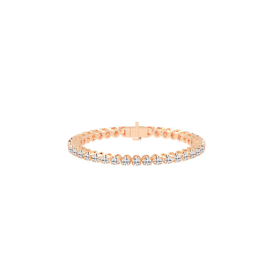 Eterna Shine 3.25Ct Bezel Setting Round Cut Delicate Lab Diamond Bracelet