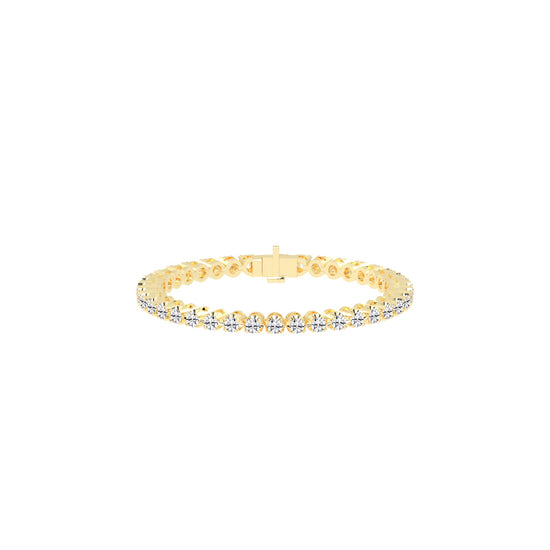 Eterna Shine 3.25Ct Bezel Setting Round Cut Delicate Lab Diamond Bracelet