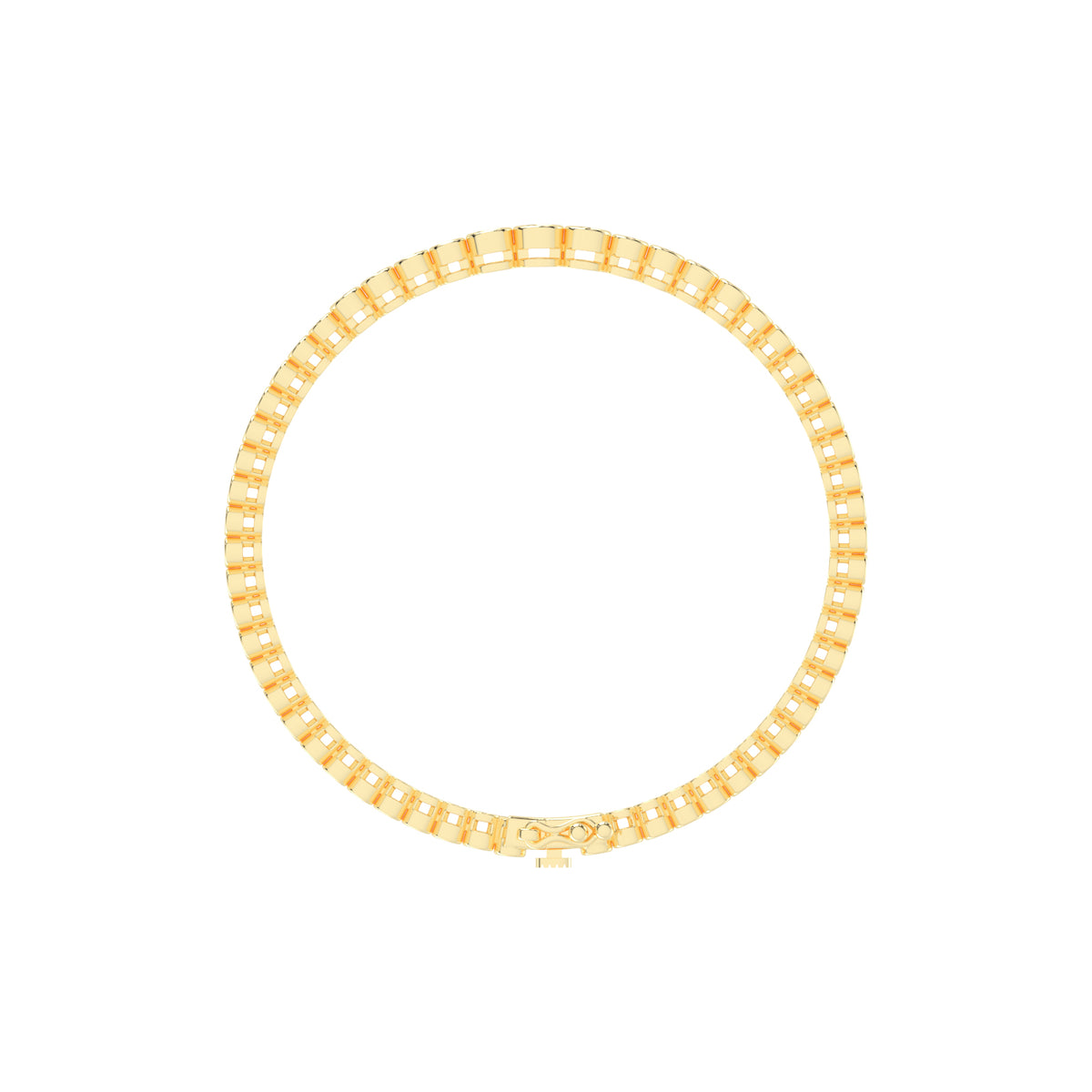 Livia 1.25Ct Bezel Round Cut Tennis Lab Diamond Bracelet