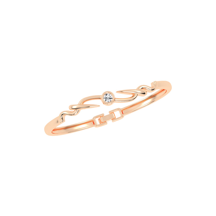 Vellia 0.50Ct Single Round Cut Kada Lab Diamond Bracelet