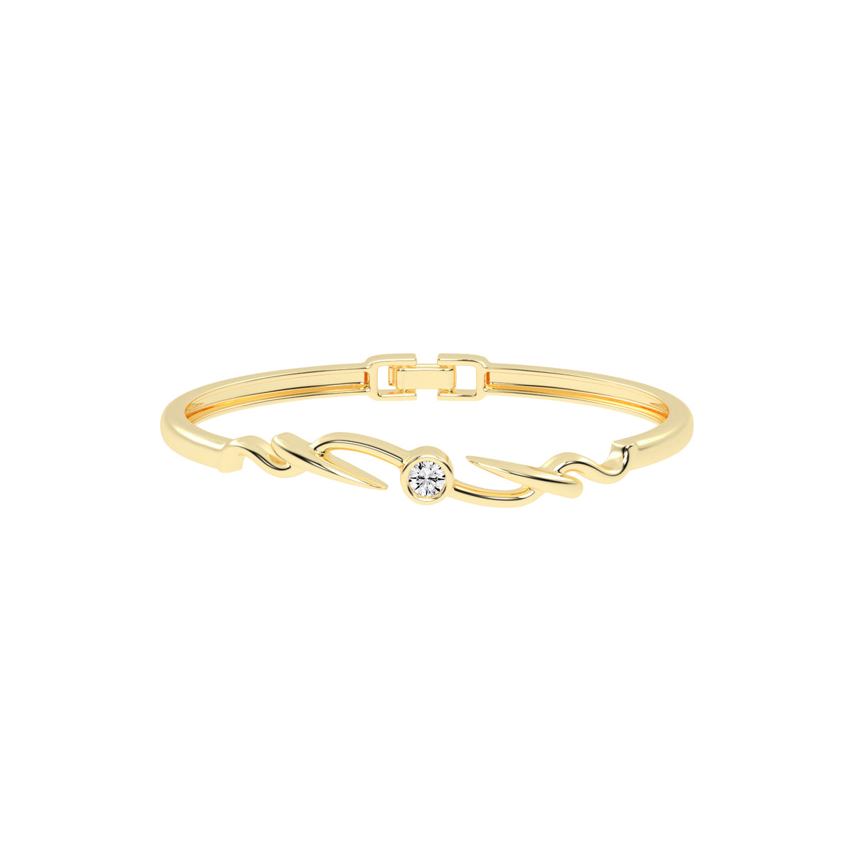 Vellia 0.50Ct Single Round Cut Kada Lab Diamond Bracelet
