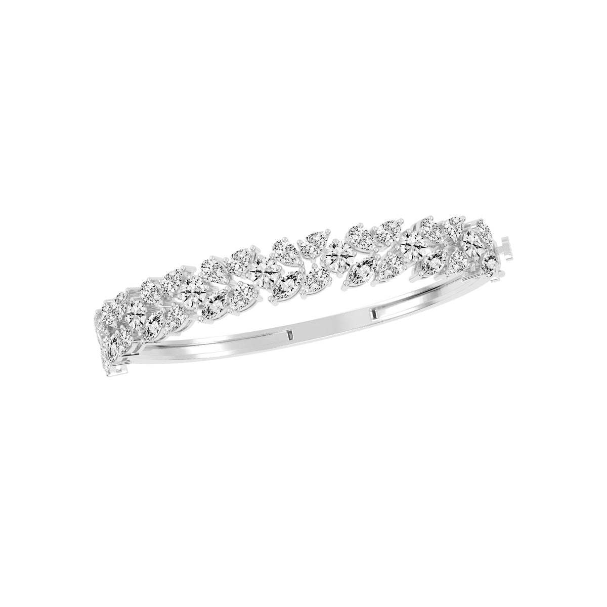 Marelle 10.5Ct Two Row Fancy Lab Diamond Bracelet