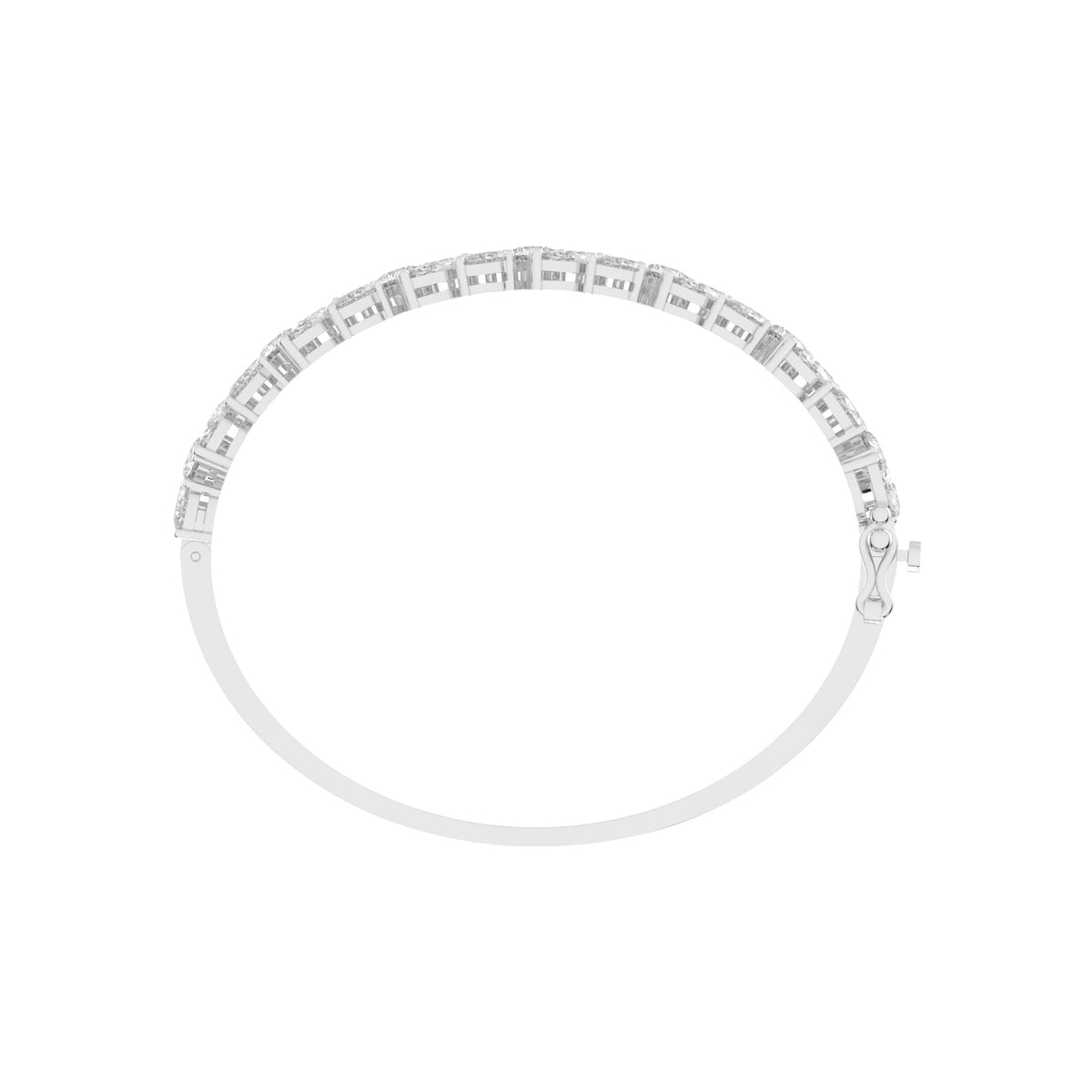 Marelle 10.5Ct Two Row Fancy Lab Diamond Bracelet