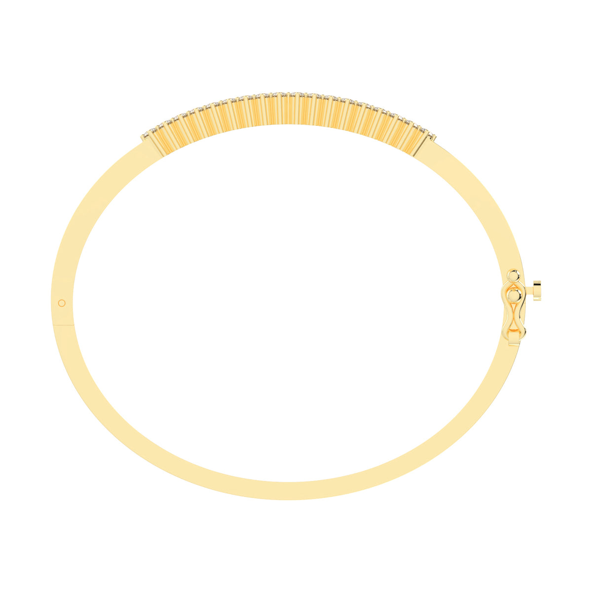 Miri 1.25Ct Two Row Round Cut Kada Lab Diamond Bracelet