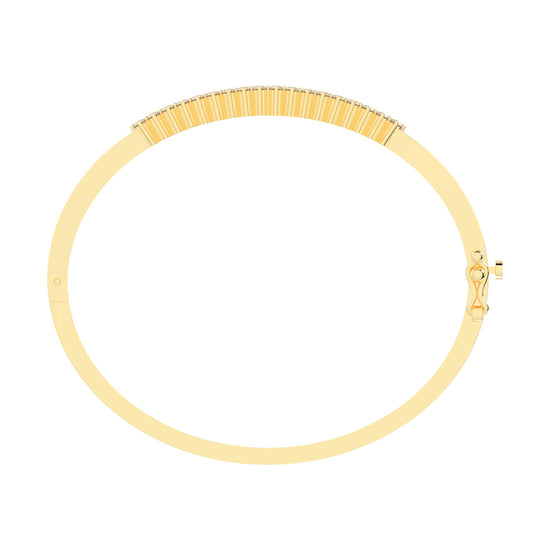Miri 1.25Ct Two Row Round Cut Kada Lab Diamond Bracelet