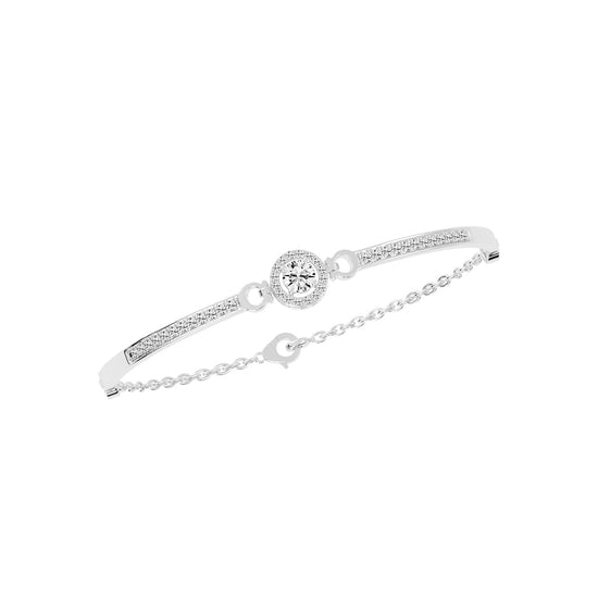 Calia Double Round Cut Kada Lab Diamond Bracelet