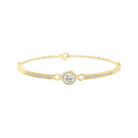 Calia Double Round Cut Kada Lab Diamond Bracelet