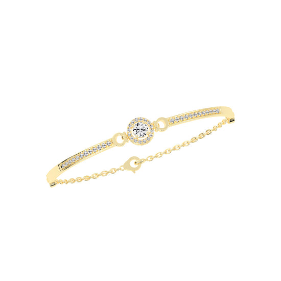 Calia Double Round Cut Kada Lab Diamond Bracelet