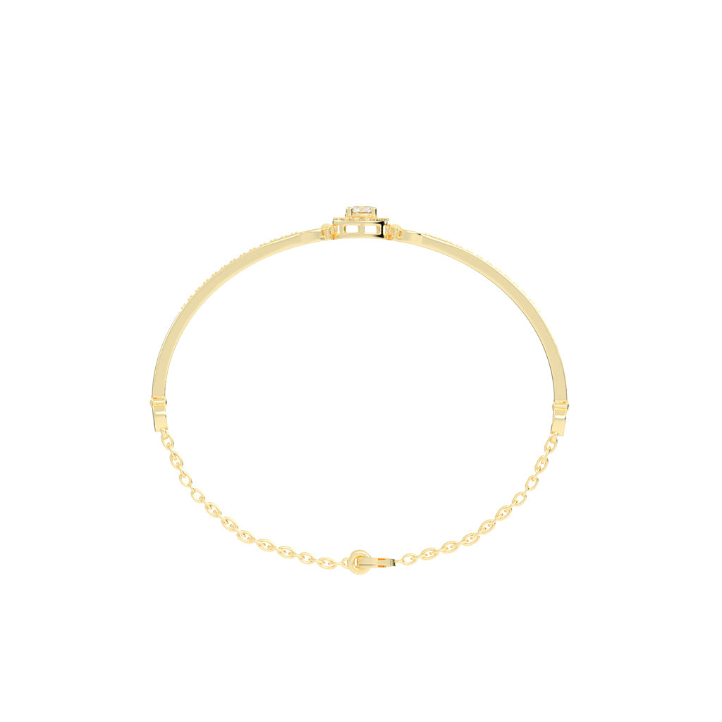 Calia Double Round Cut Kada Lab Diamond Bracelet