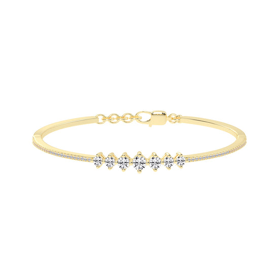 Zaira 1.5Ct Round Cut Kada Lab Diamond Bracelet