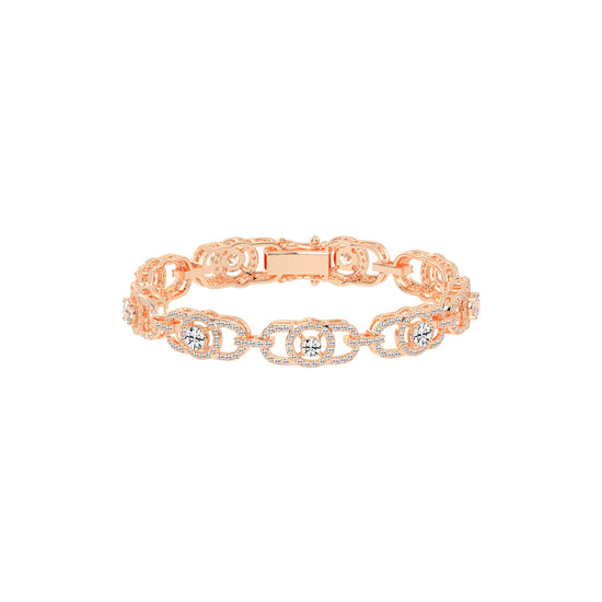 Lumin 3.75Ct Round Cut Fancy Lab Diamond Bracelet