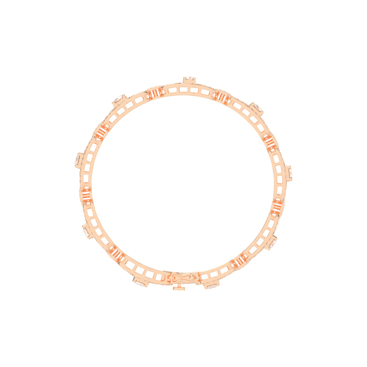 Lumin 3.75Ct Round Cut Fancy Lab Diamond Bracelet