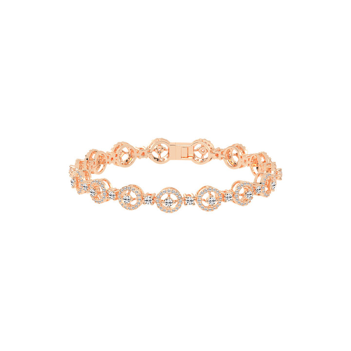 Anya 3.25Ct Studded Round Cut Fancy Lab Diamond Bracelet
