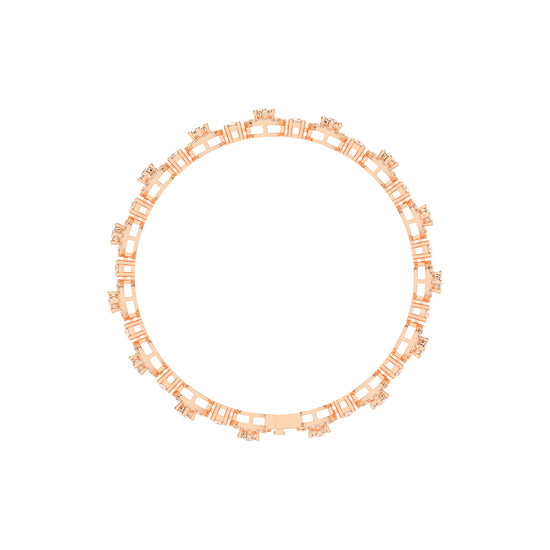 Anya 3.25Ct Studded Round Cut Fancy Lab Diamond Bracelet