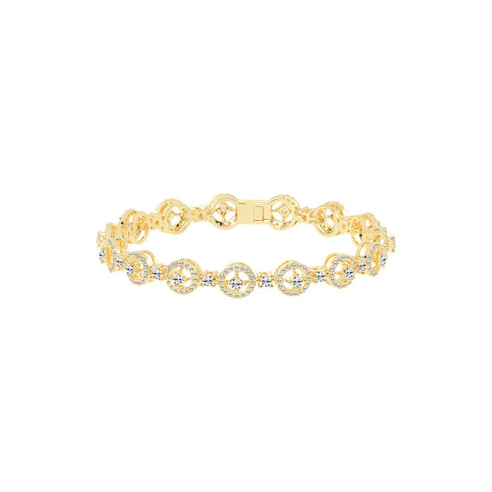 Anya 3.25Ct Studded Round Cut Fancy Lab Diamond Bracelet