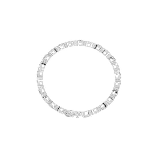 Rinna 3.75Ct Shared Setting Fancy Lab Diamond Bracelet