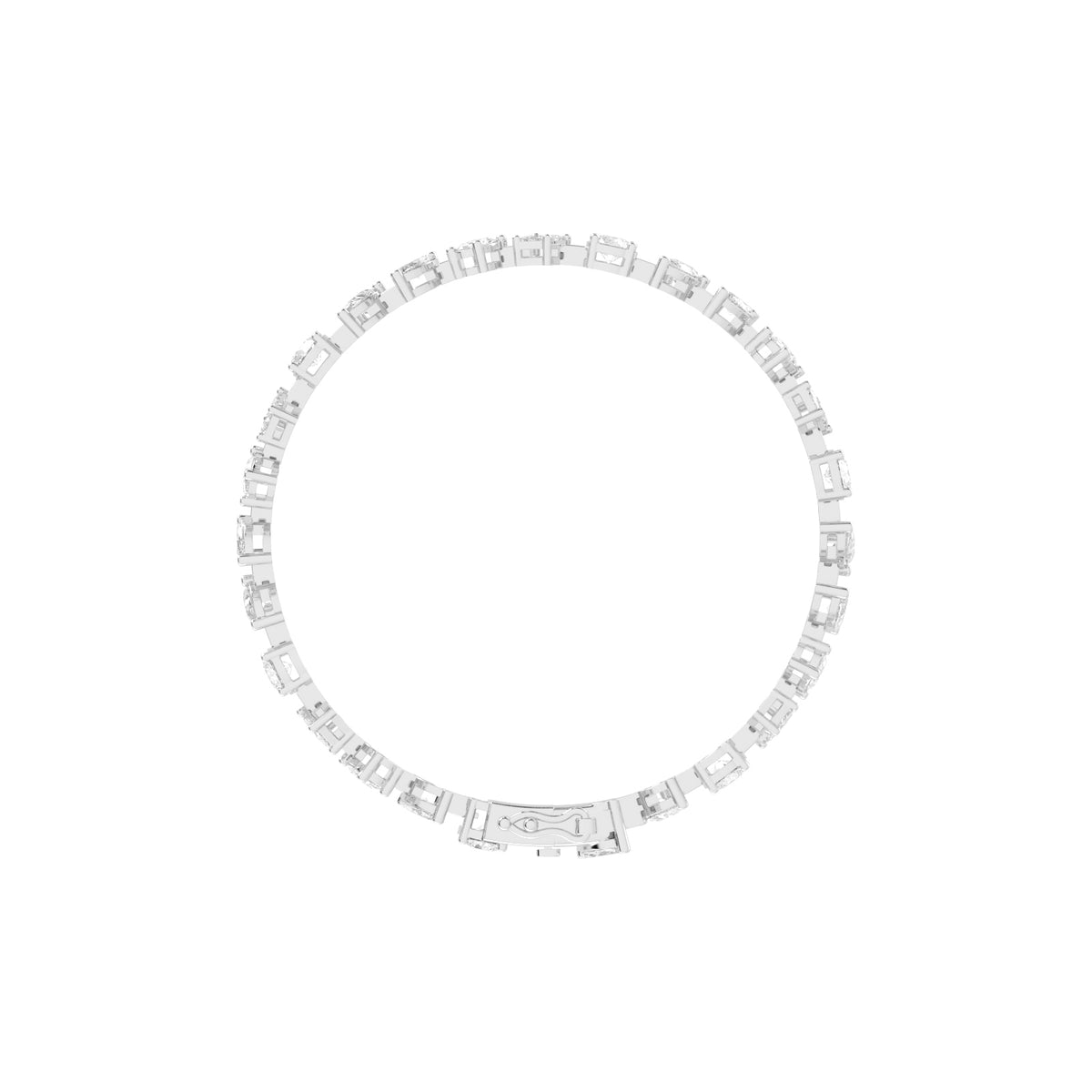 Caelis 8Ct Marquise Cut Kada Lab Diamond Bracelet