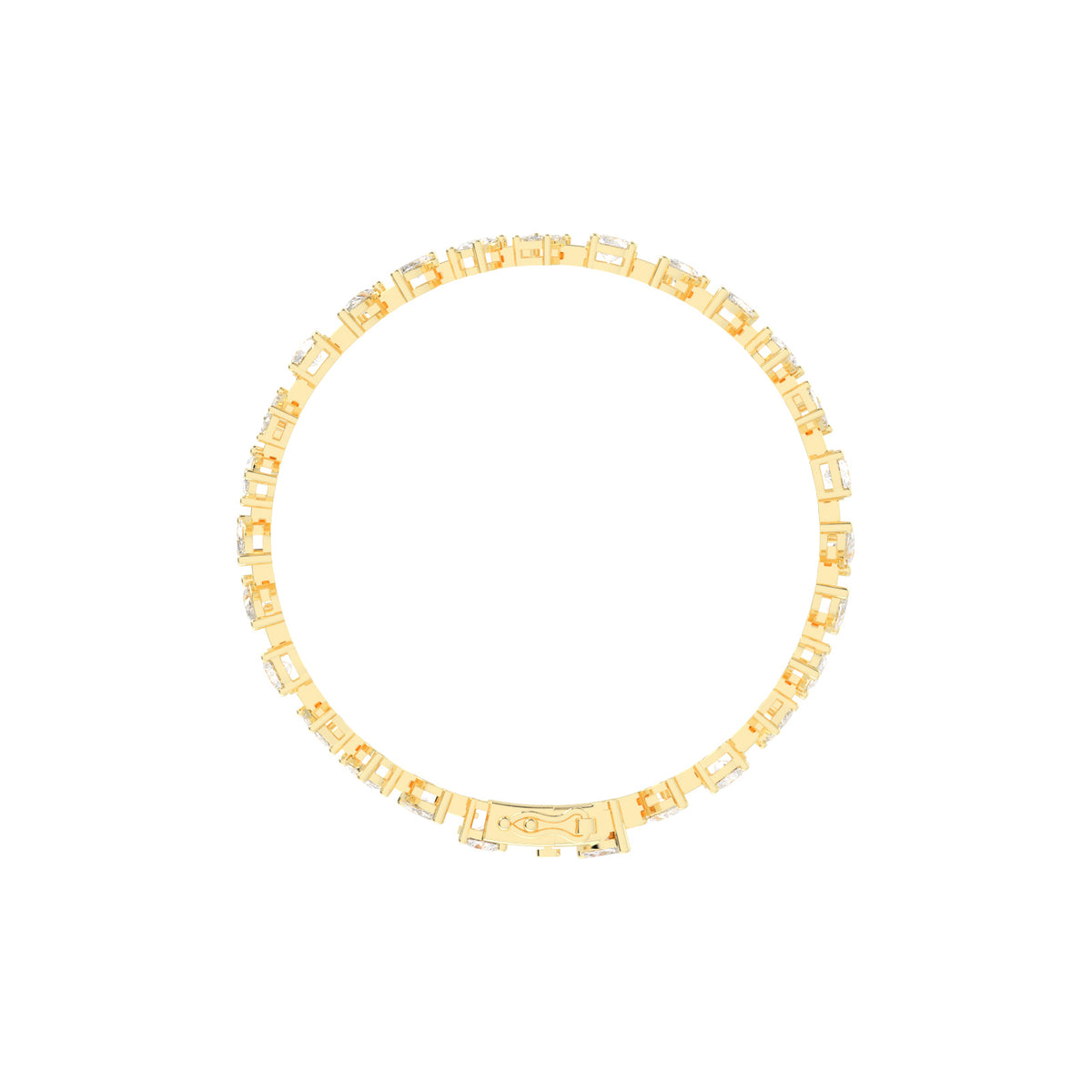 Caelis 8Ct Marquise Cut Kada Lab Diamond Bracelet