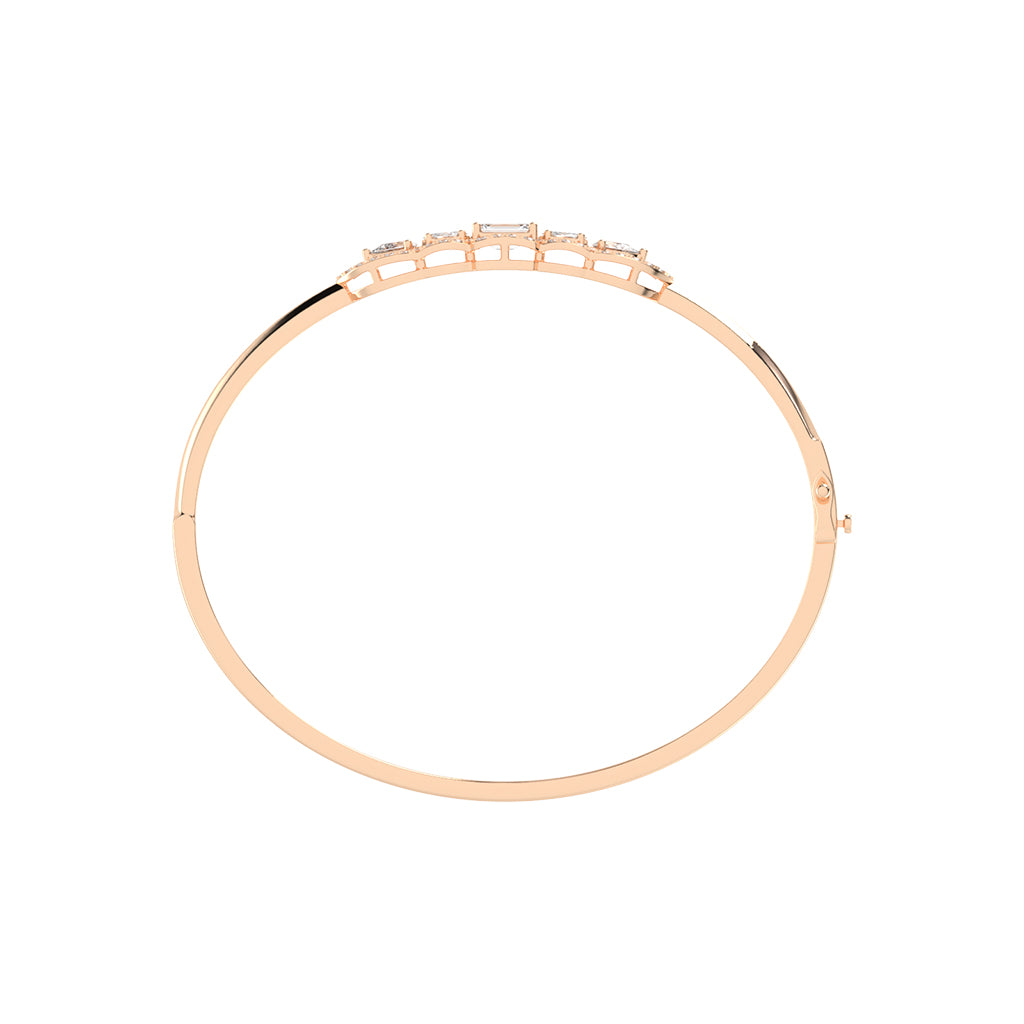 Cassia 1.75Ct Emerald Cut Kada Lab Diamond Bracelet