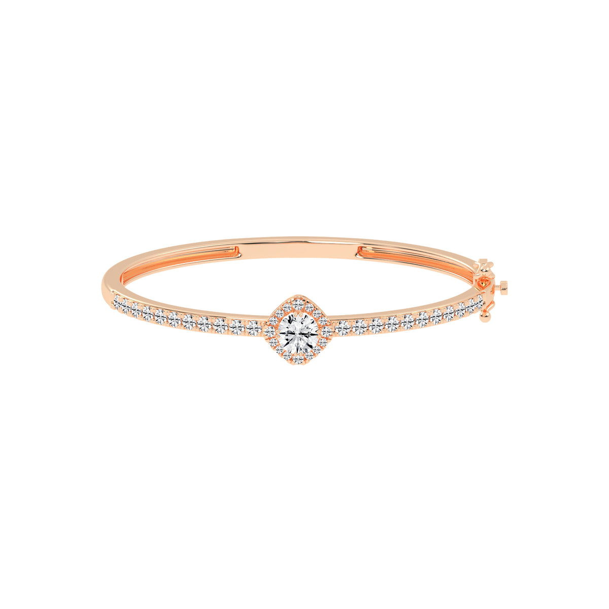 Mirae 2.50Ct Round Cut Kada Lab Diamond Bracelet