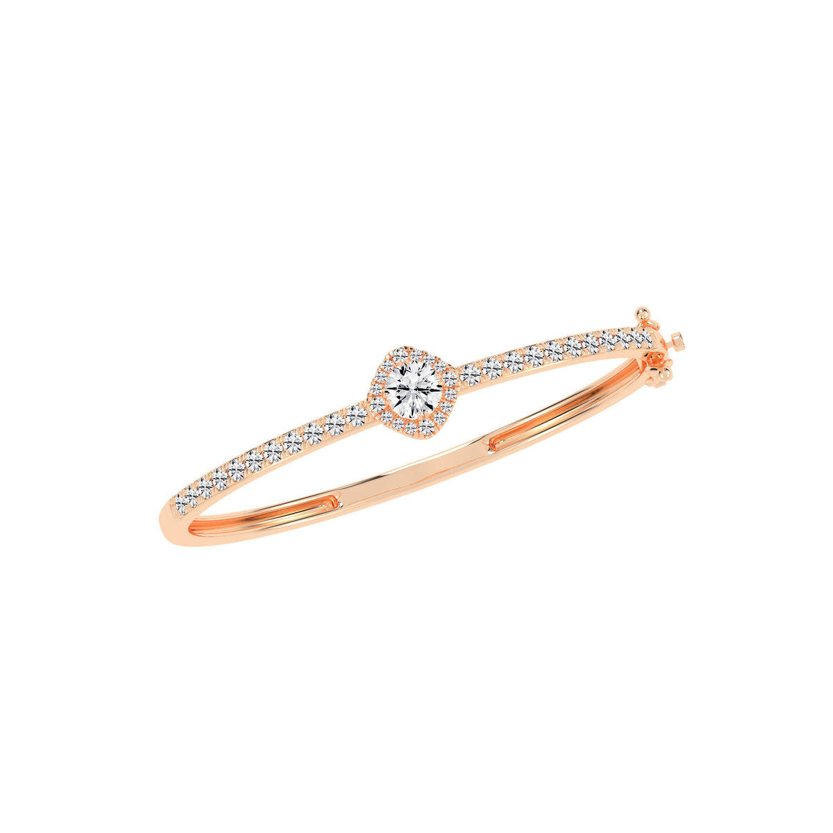 Mirae 2.50Ct Round Cut Kada Lab Diamond Bracelet