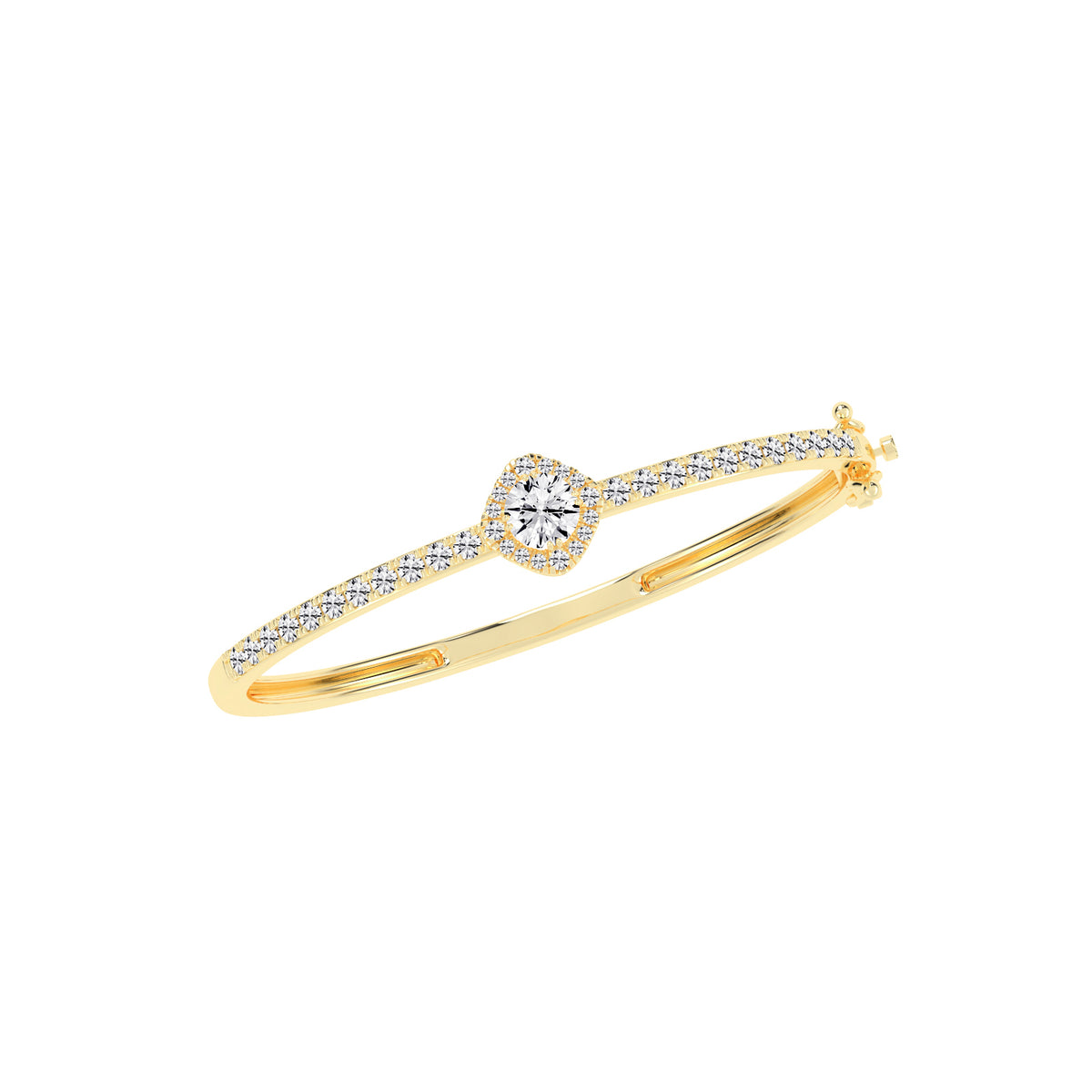 Mirae 2.50Ct Round Cut Kada Lab Diamond Bracelet