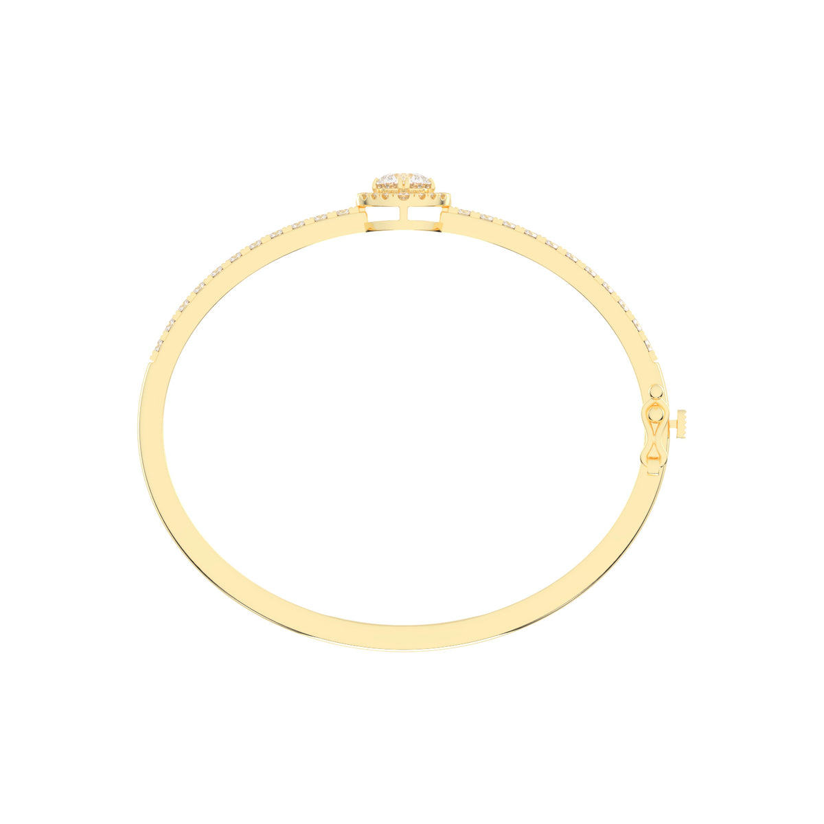 Mirae 2.50Ct Round Cut Kada Lab Diamond Bracelet