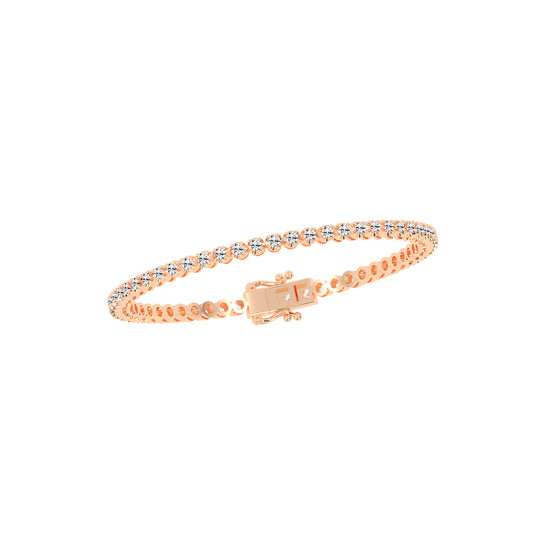 Viora 1.50Ct Miracle Setting Round Cut Tennis Lab Diamond Bracelet