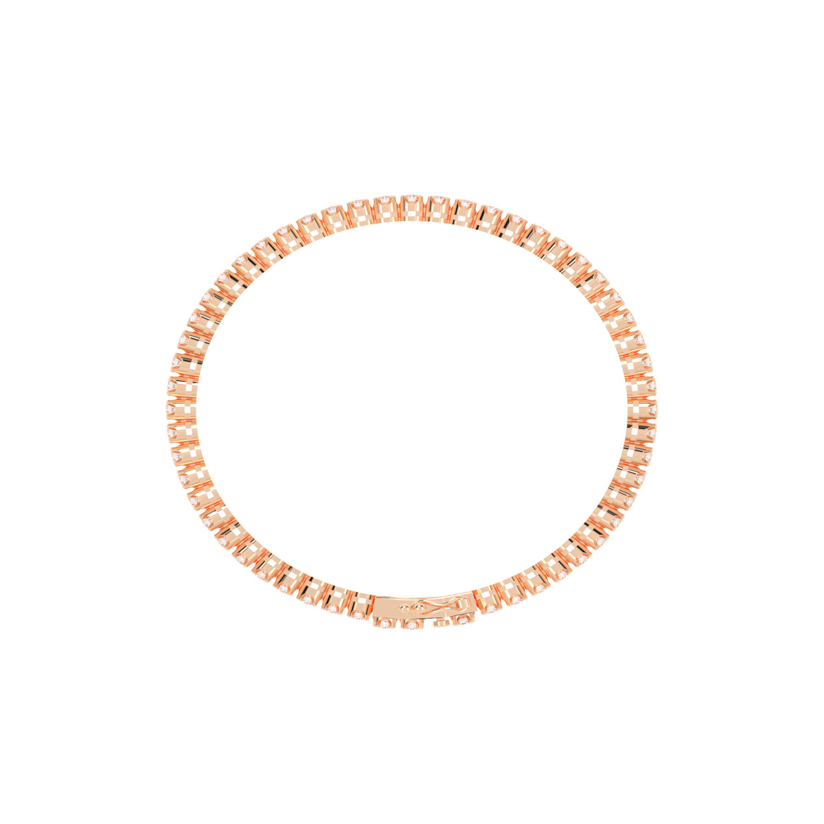 Viora 1.50Ct Miracle Setting Round Cut Tennis Lab Diamond Bracelet