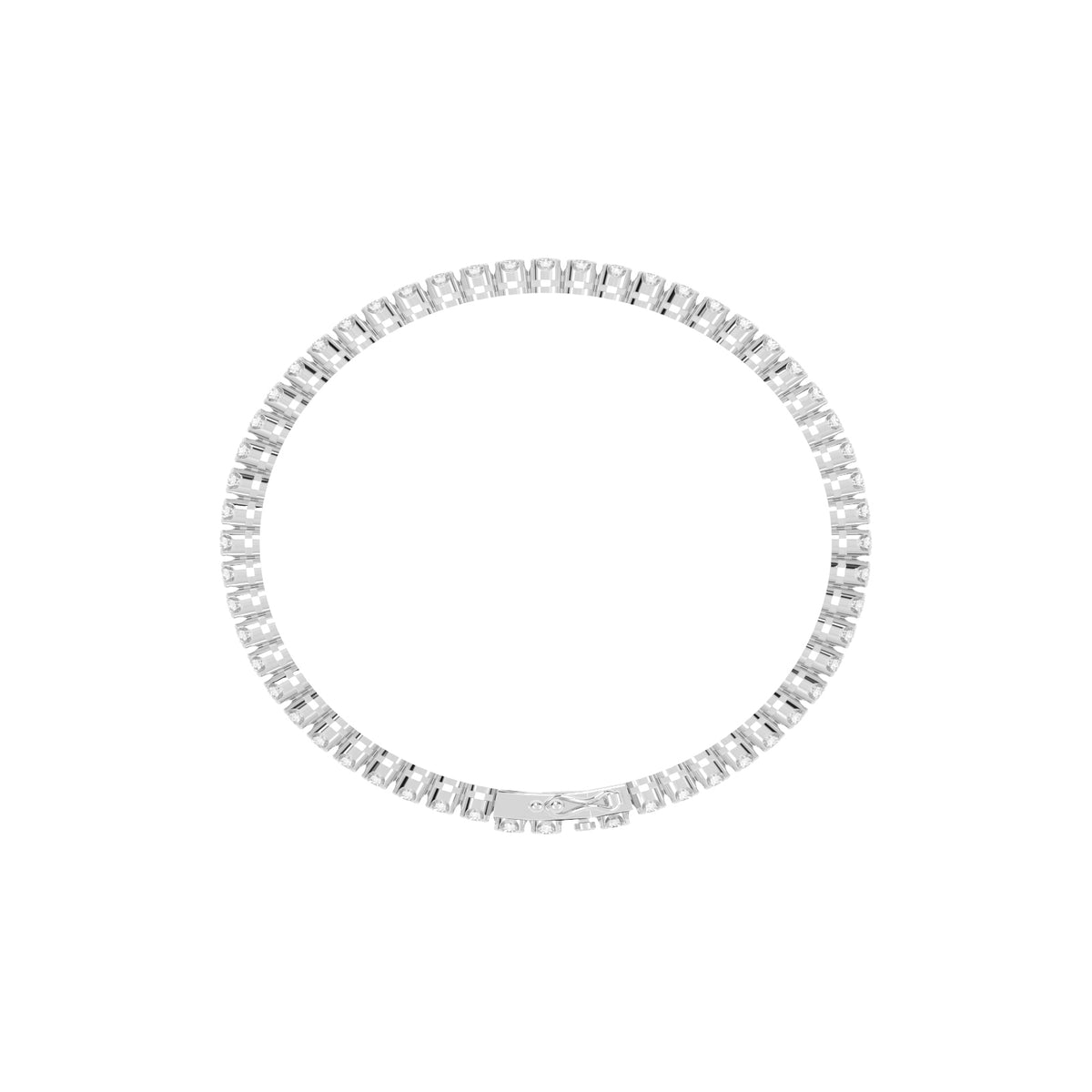 Viora 1.50Ct Miracle Setting Round Cut Tennis Lab Diamond Bracelet